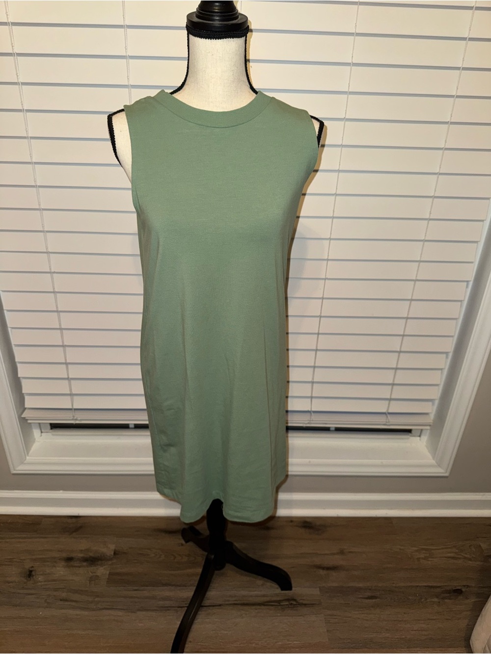 a new day Sleeveless Sage Green Shift Dress